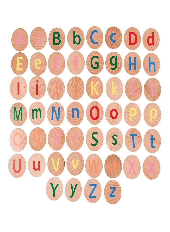 The Freckled FROG-FF2999 Matching Pairs - Alphabet - Set of 52 - Ages 2+ - Wooden Memory Game for Preschoolers and Elementary Kids - Match Uppercase and Lowercase - Teach Letters, Words and Colors - Image 3